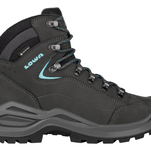 LOWA RENEGADE GTX MID WS WIDE ASPHALT/TÜRKIS