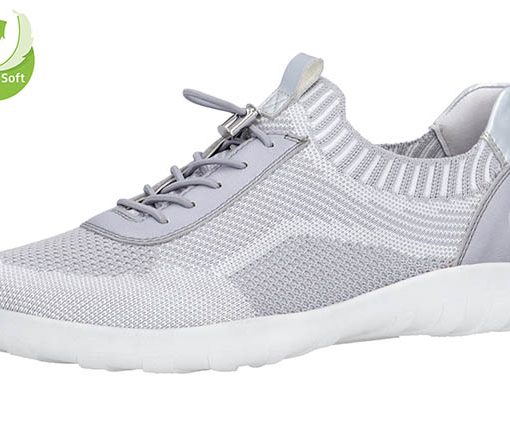 REMONTE SNEAKER WEISS, SILBER