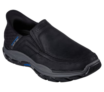 SKECHERS SNEAKER SLIP INS LEDER SCHWARZ