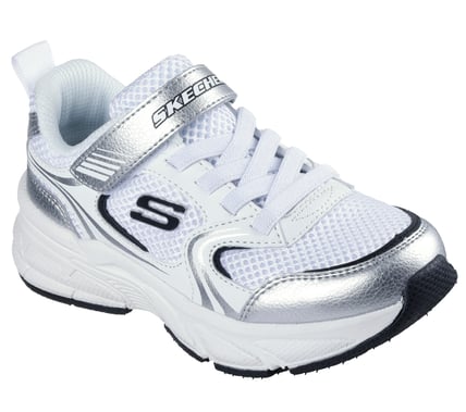 SKECHERS KIDS SNEAKER RETRO WEISS, SILBER