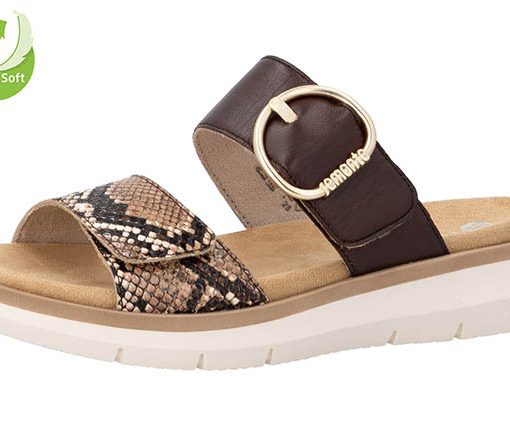 REMONTE SOMMERPANTOFFEL BRAUN