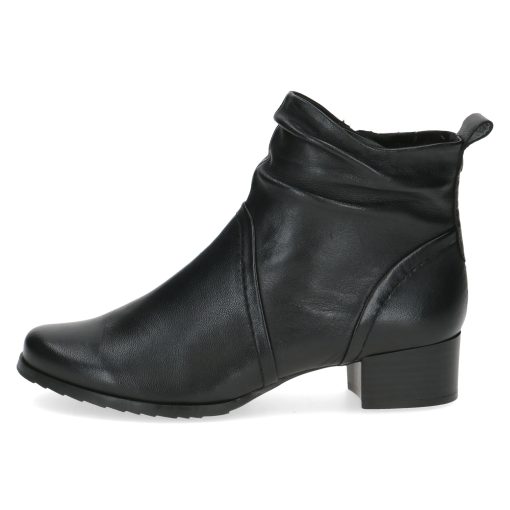 CAPRICE STIEFELETTE SCHWARZ LEDER