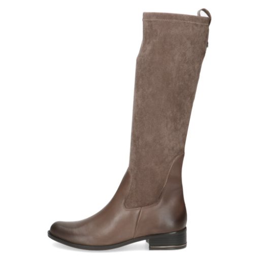 CAPRICE STIEFEL TAUPE STRETCH