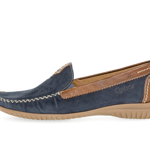 GABOR MOKASSINS BLAU/BRAUN