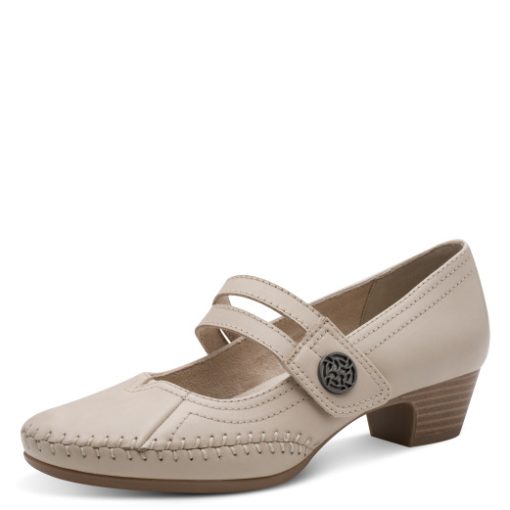 JANA PUMPS LEDER beige