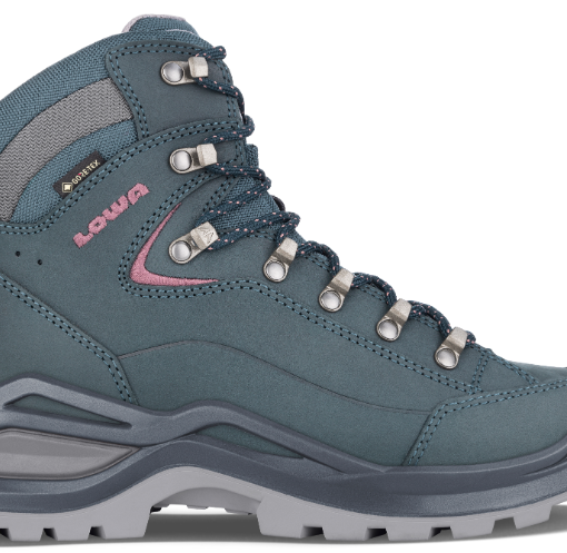 LOWA RENEGADE EVO GTX MID WS stahlblau/alt rosa