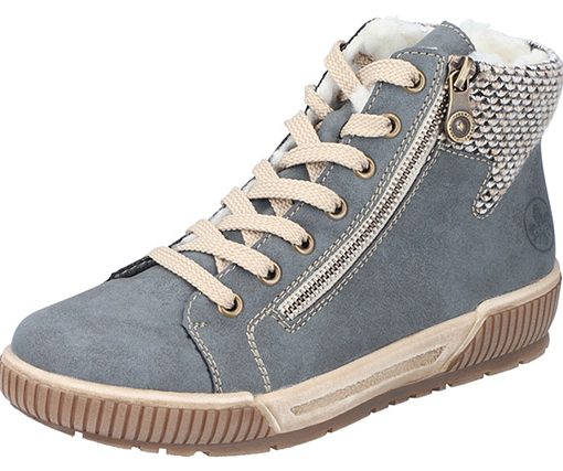 RIEKER SNEAEKER MID BLAU