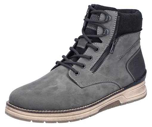 RIEKER WINTERSCHUH GRAU/ SCHWARZ
