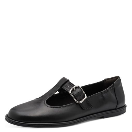 TAMARIS LEDERSCHUH SCHWARZ