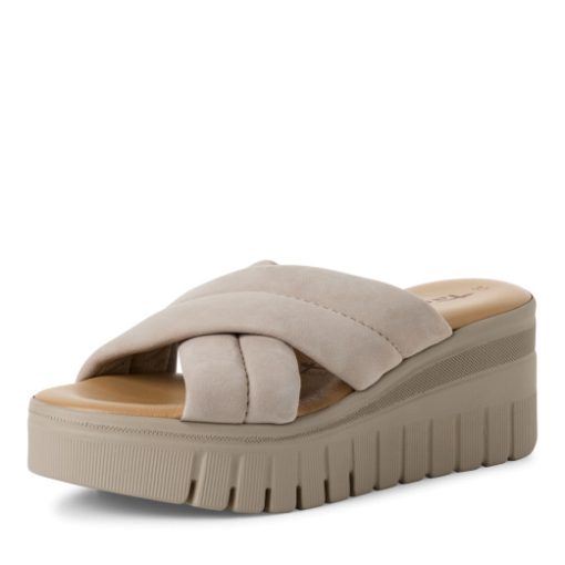 TAMARIS PANTOFFEL TAUPE