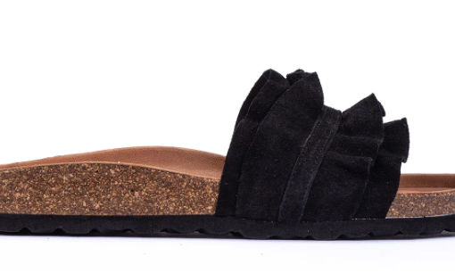 VERBENAS PANTOFFEL SCHWARZ