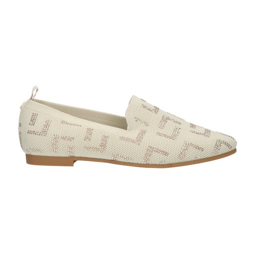 LA STRADA LOAFER BEIGE MIT GLITZERSTEINE