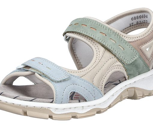 RIEKER SANDALE BEIGE MULTI