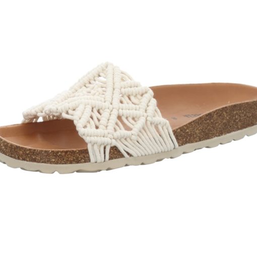 VERBENAS PANTOFFEL BEIGE GEFLOCHTEN